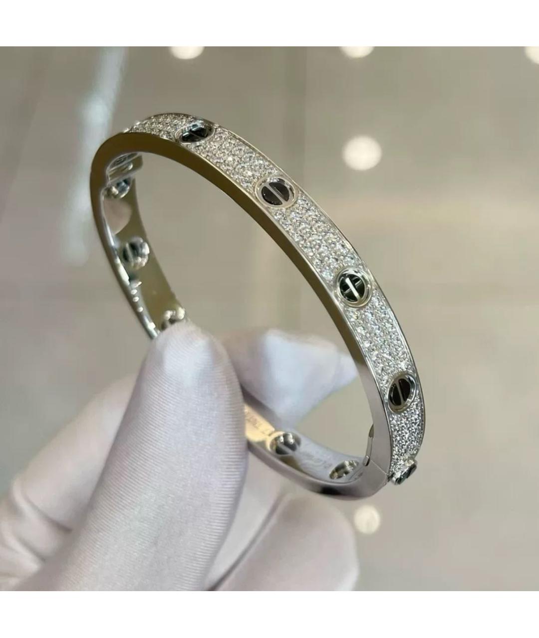 CARTIER Белый браслет из белого золота, фото 3