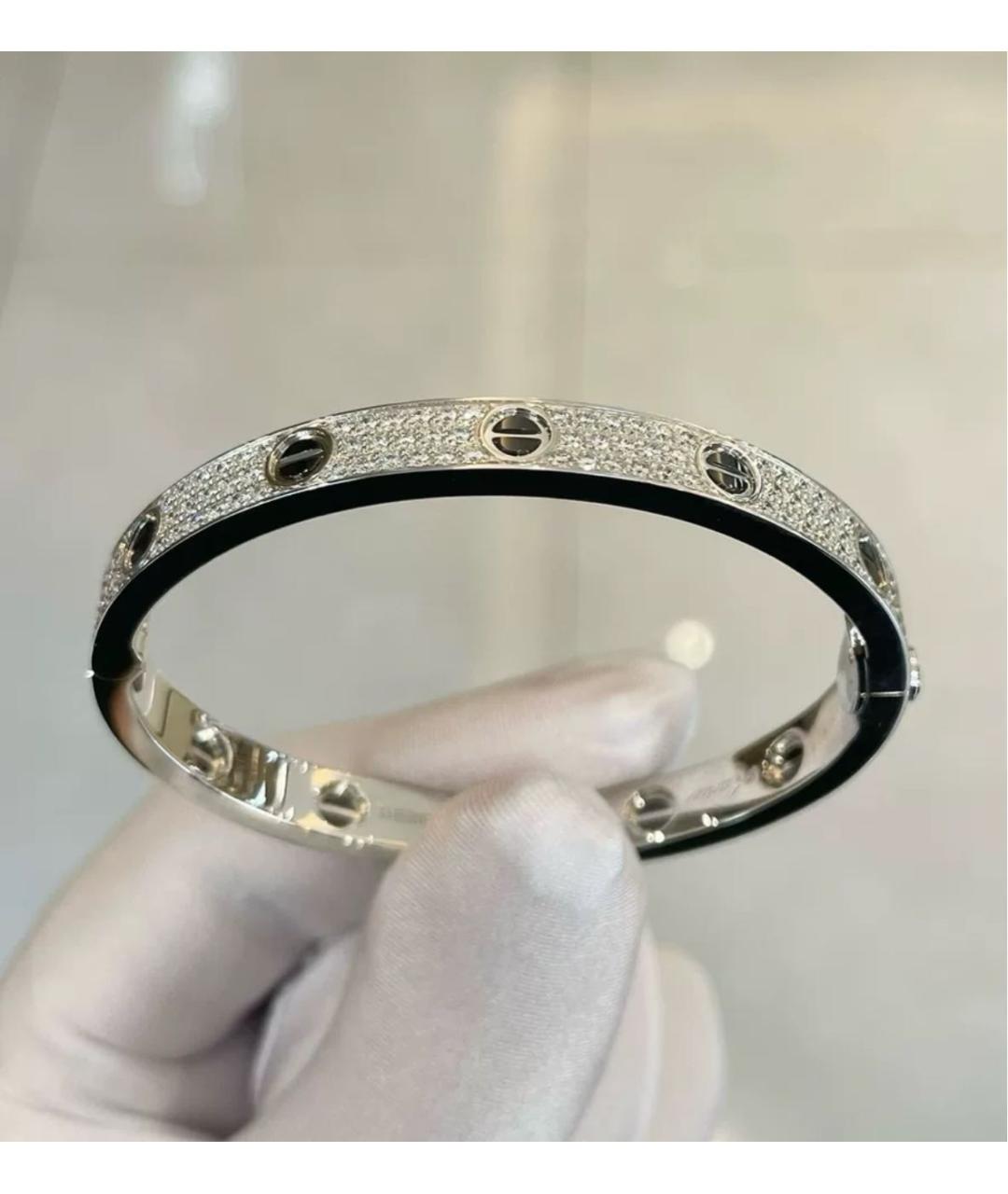 CARTIER Белый браслет из белого золота, фото 2