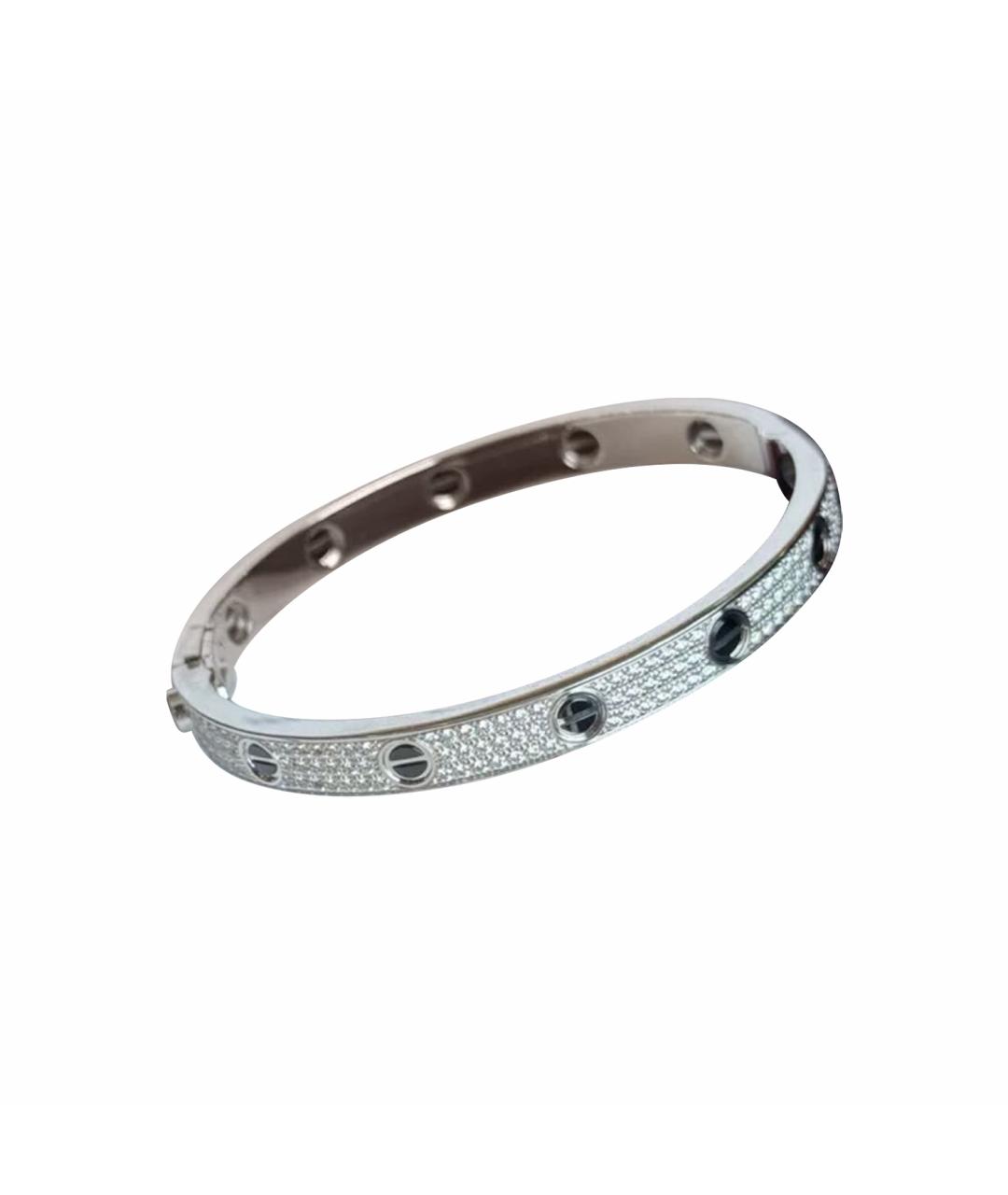 CARTIER Белый браслет из белого золота, фото 1