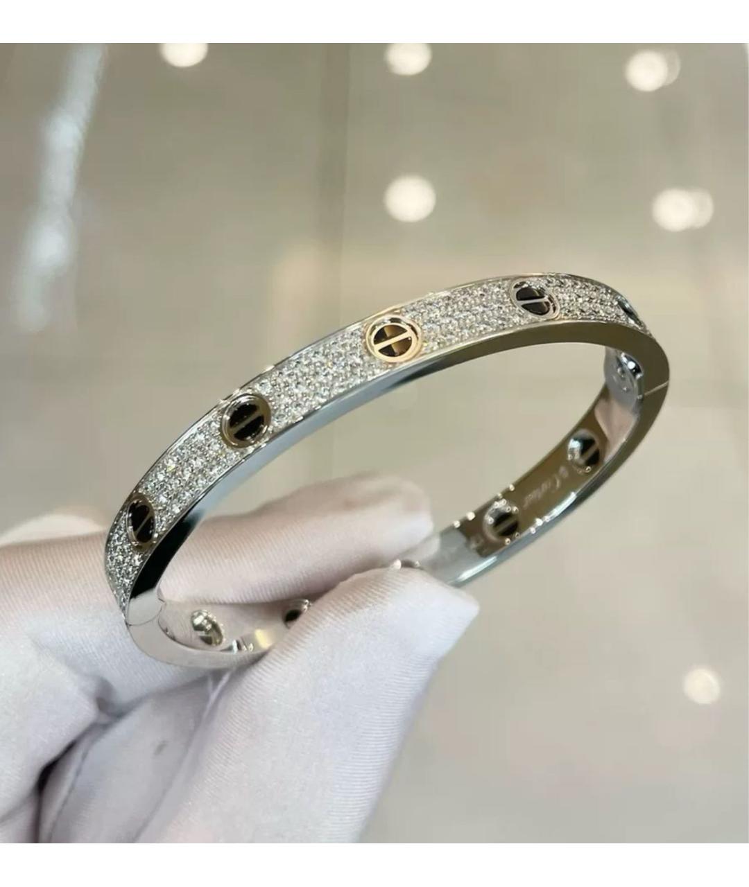 CARTIER Белый браслет из белого золота, фото 4