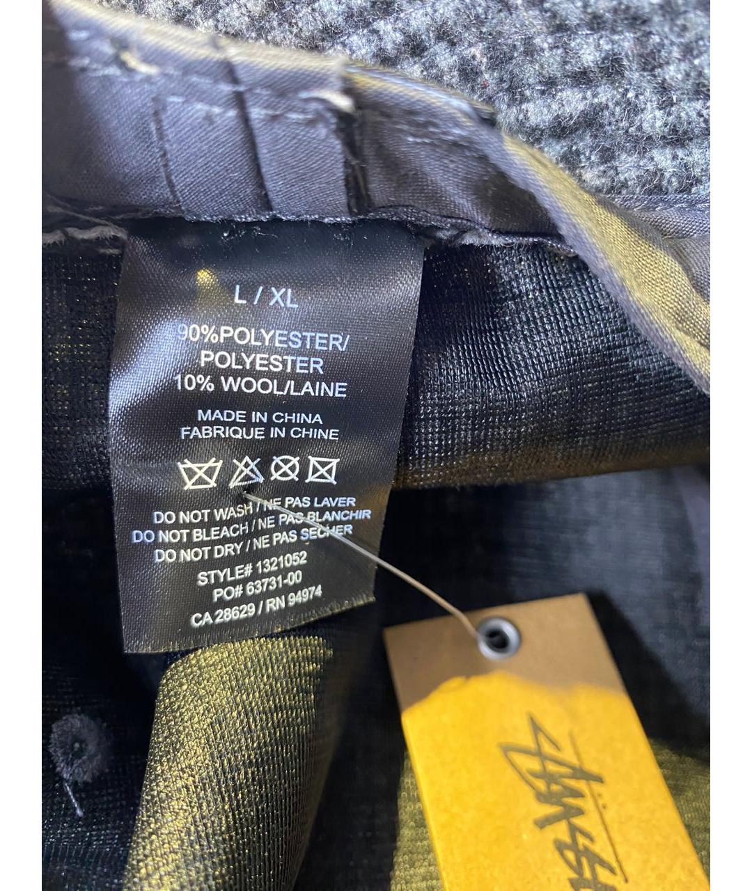 STUSSY Черная шерстяная шляпа, фото 6