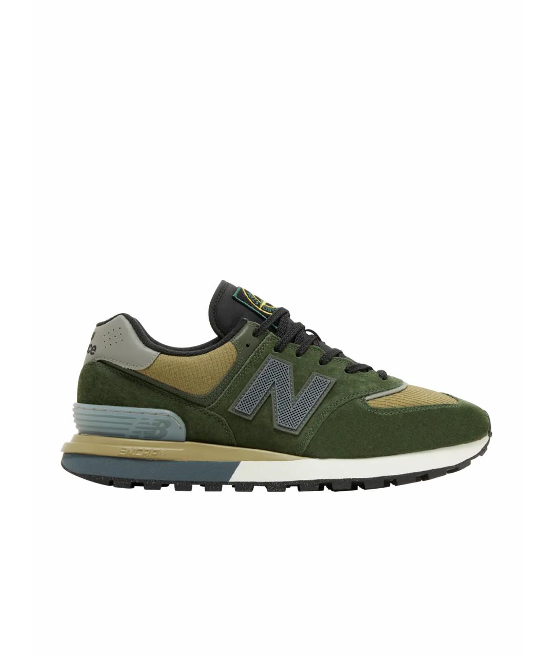 NEW BALANCE Хаки низкие кроссовки / кеды, фото 1