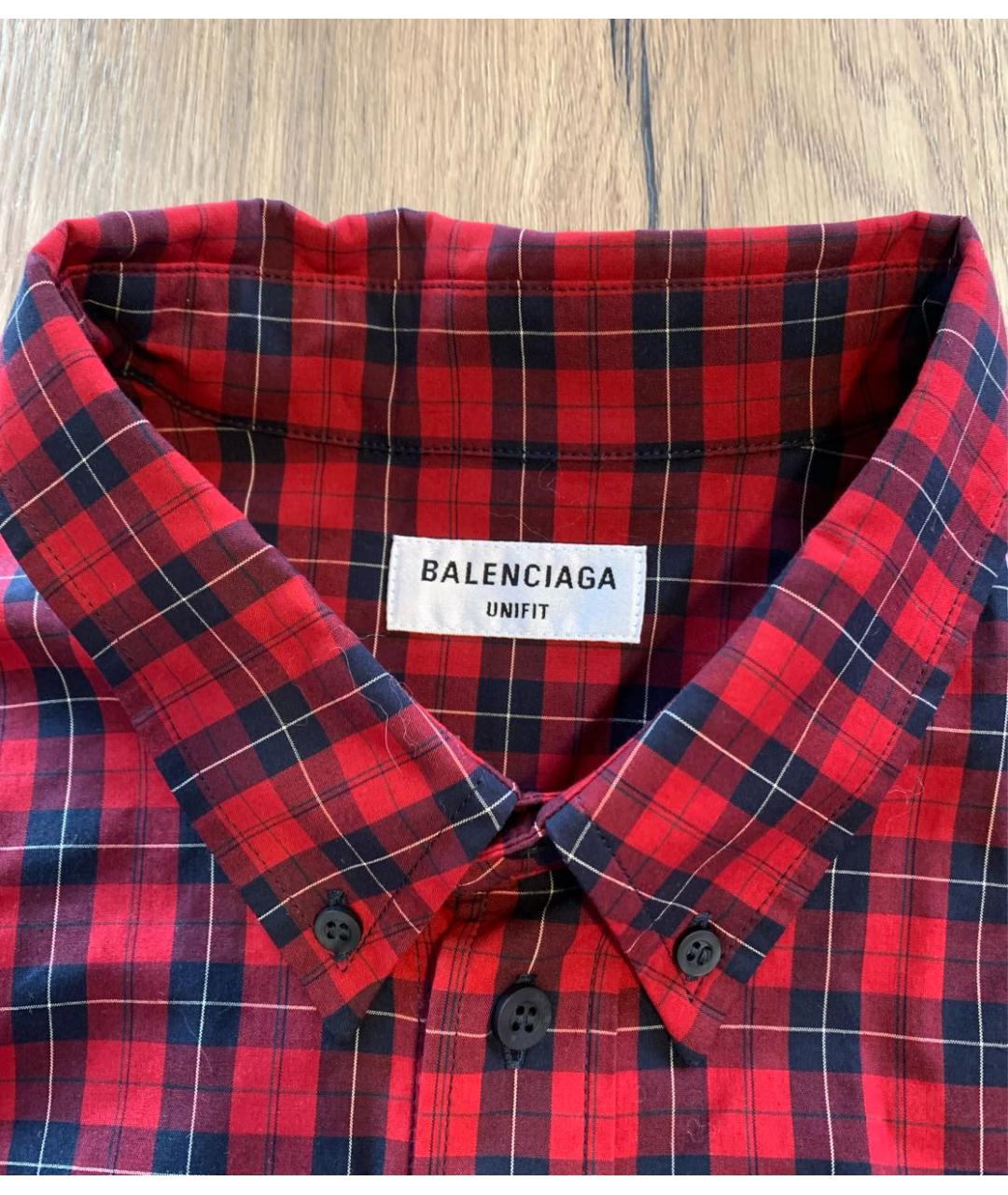 BALENCIAGA Красная хлопковая рубашка, фото 3