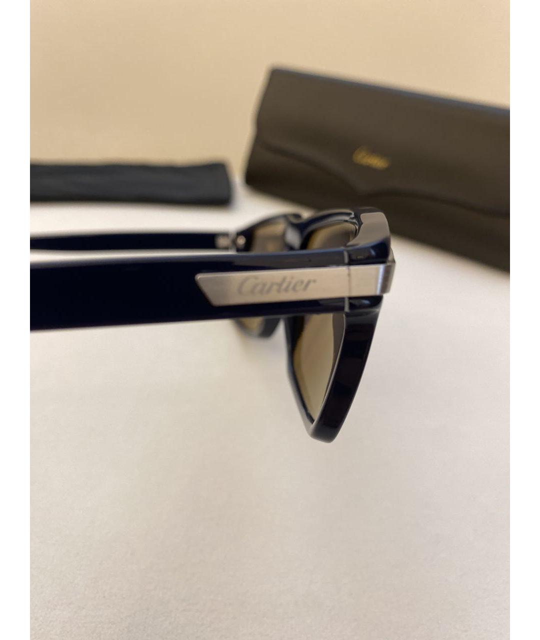 CARTIER Синие пластиковые солнцезащитные очки, фото 3