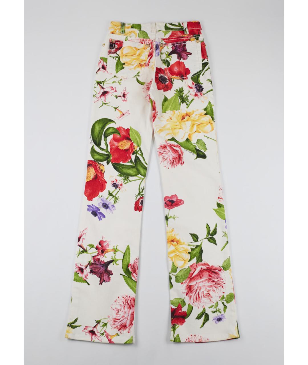 ROBERTO CAVALLI Мульти хлопковые прямые джинсы, фото 2