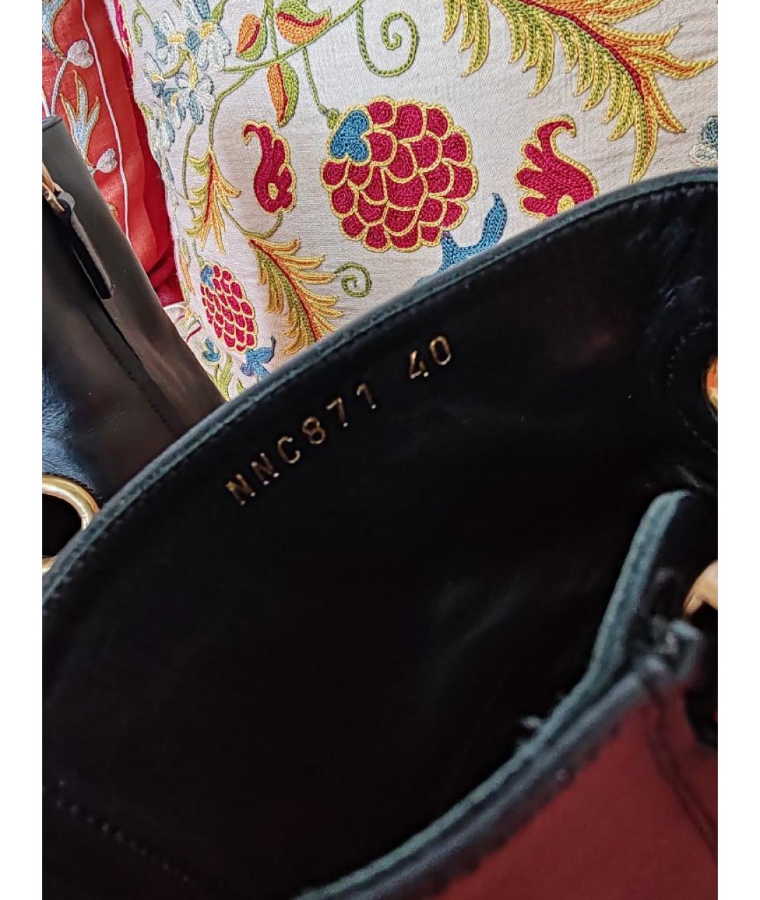 VALENTINO Черные кожаные ботильоны, фото 4