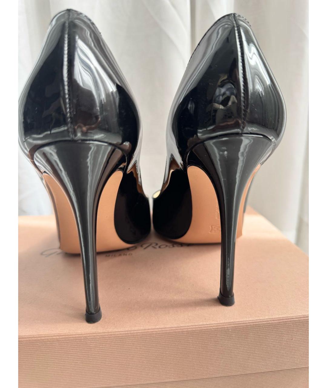 GIANVITO ROSSI Черные туфли из лакированной кожи, фото 4