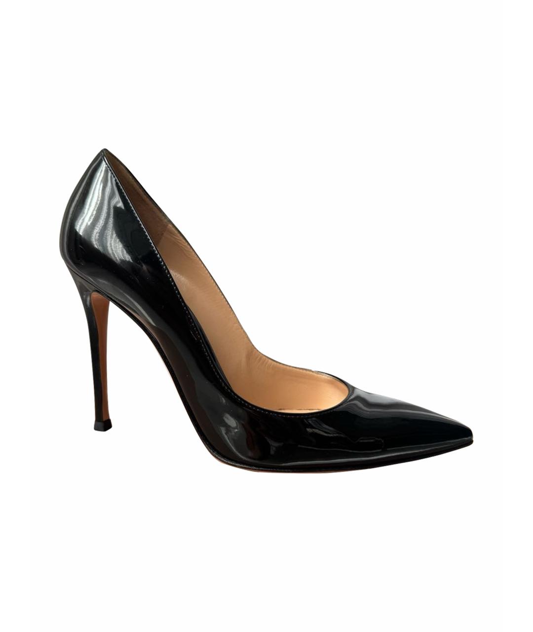 GIANVITO ROSSI Черные туфли из лакированной кожи, фото 1