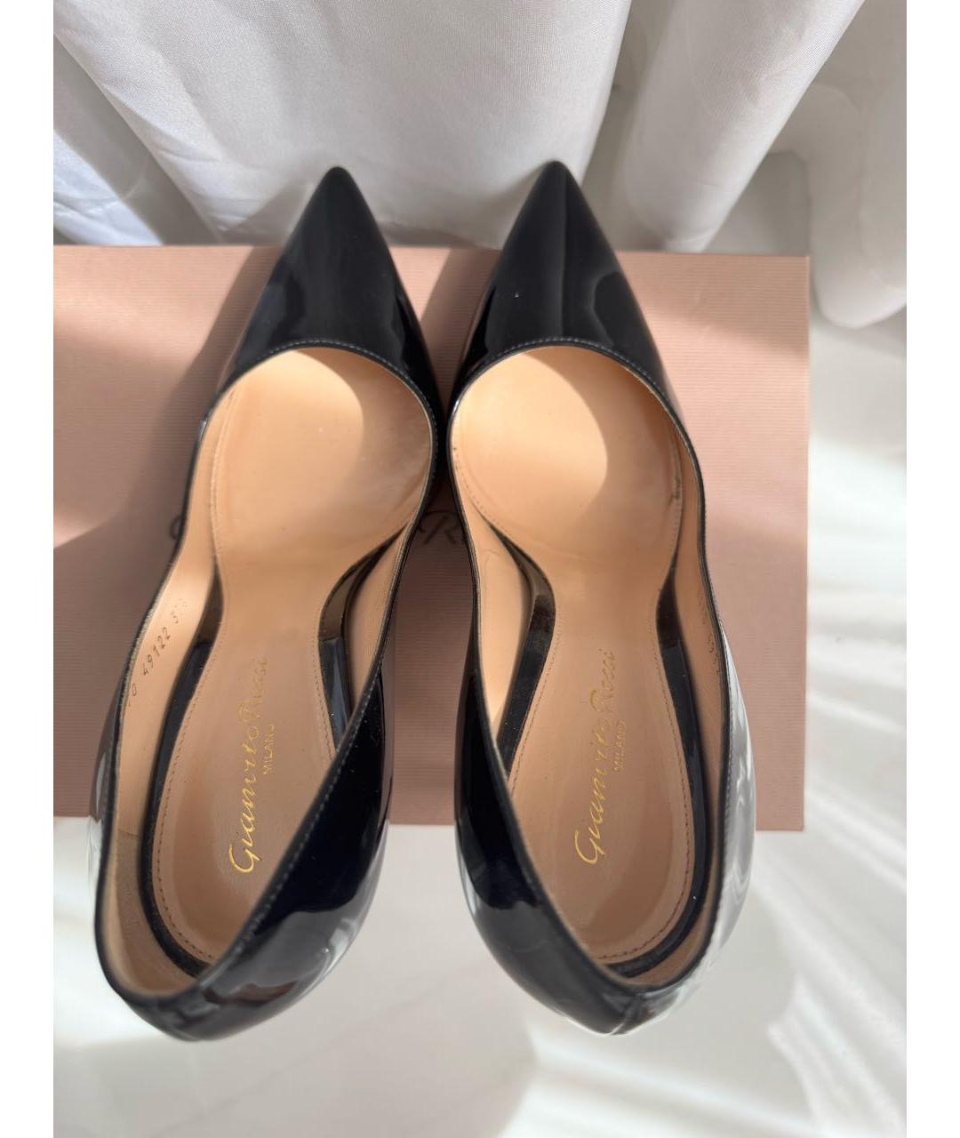 GIANVITO ROSSI Черные туфли из лакированной кожи, фото 3