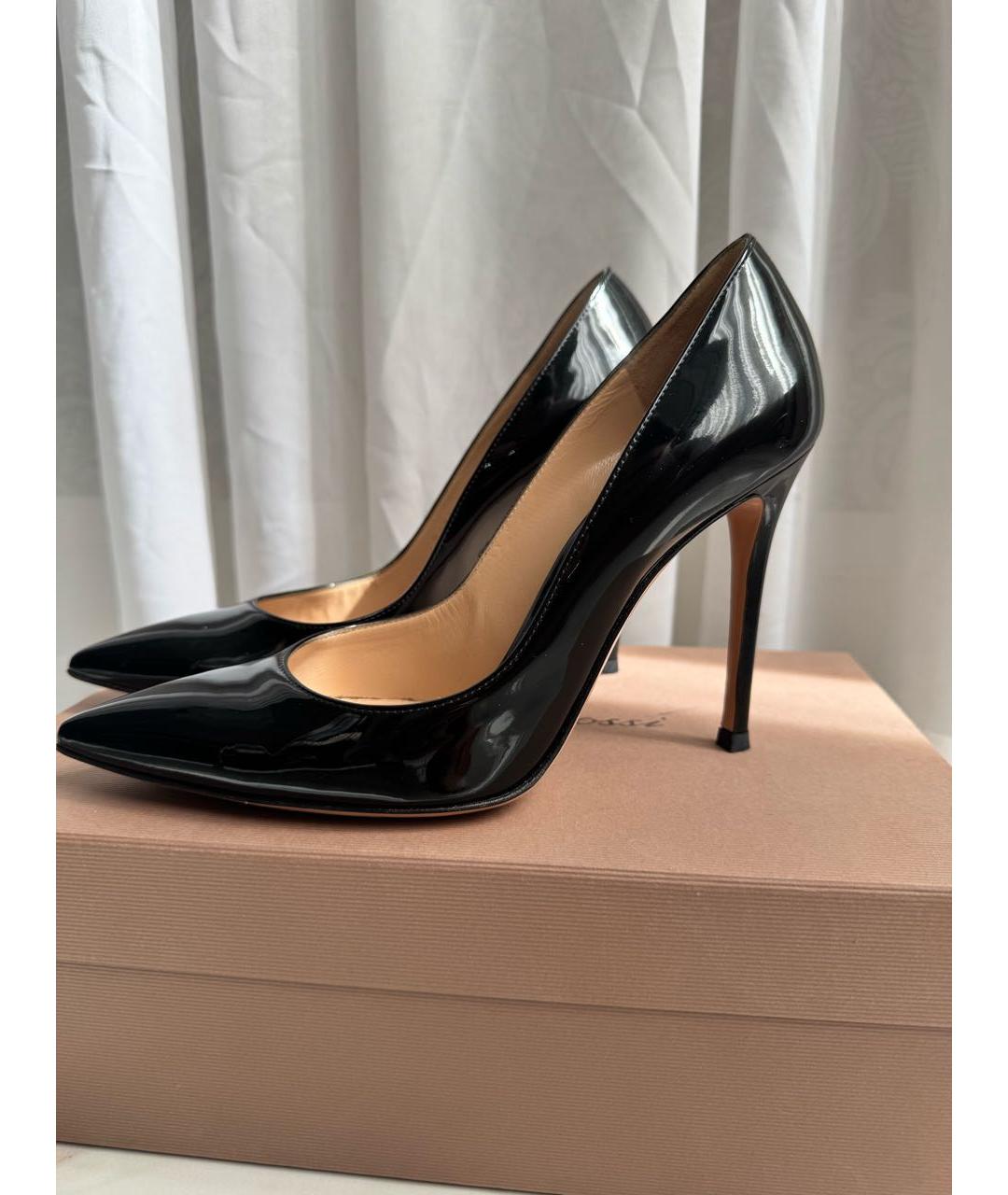 GIANVITO ROSSI Черные туфли из лакированной кожи, фото 5