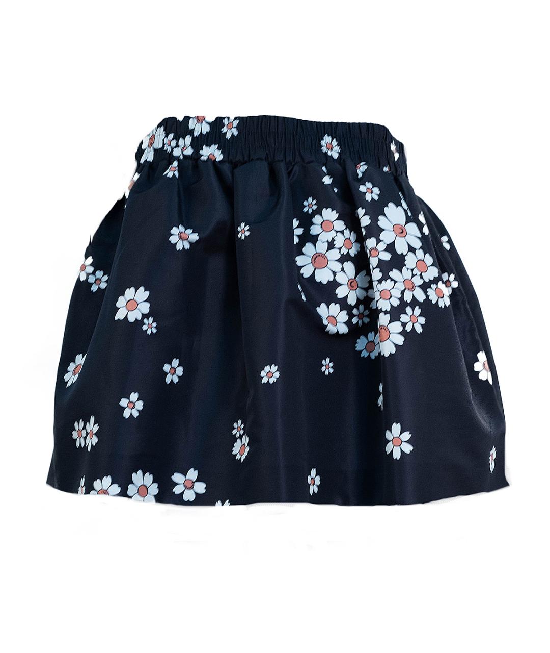 RED VALENTINO Черная полиэстеровая юбка мини, фото 2