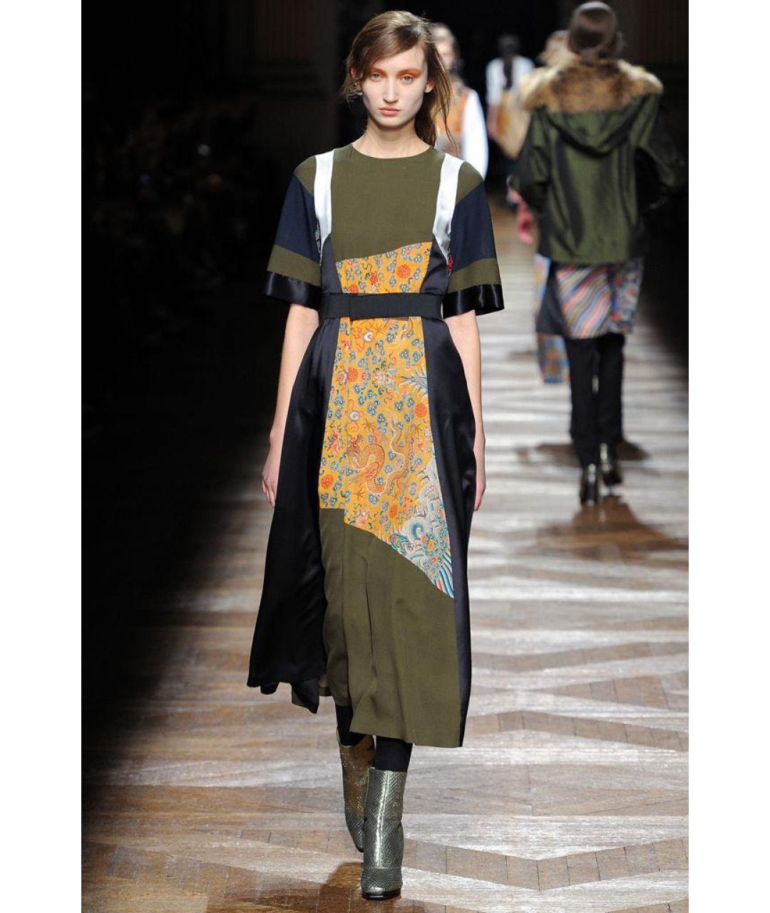 DRIES VAN NOTEN Шелковая юбка миди, фото 4