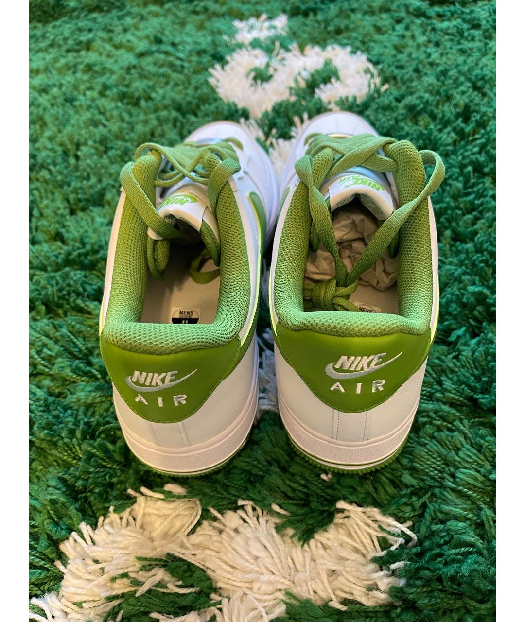 NIKE Белые кожаные низкие кроссовки / кеды, фото 5