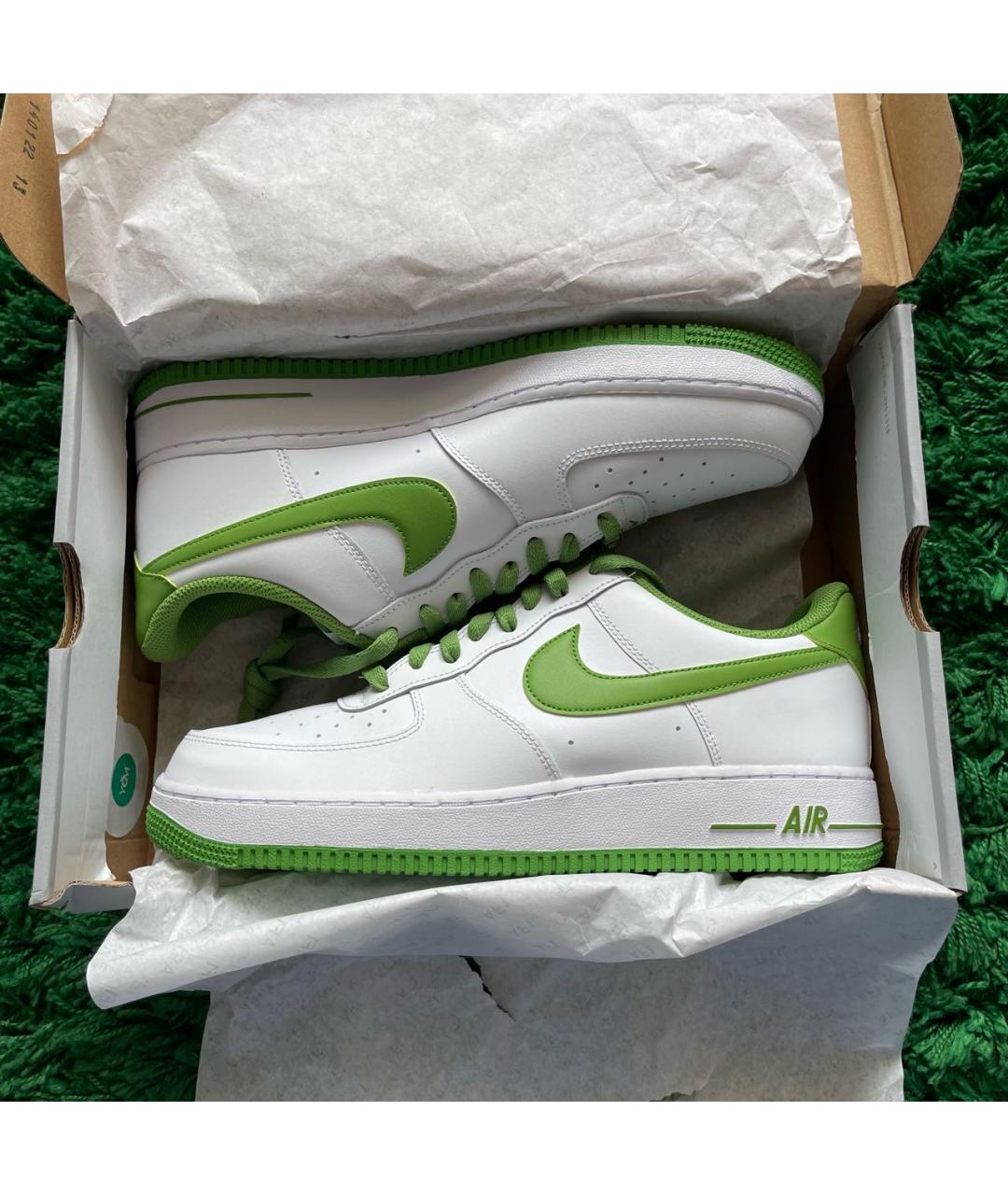 NIKE Белые кожаные низкие кроссовки / кеды, фото 6