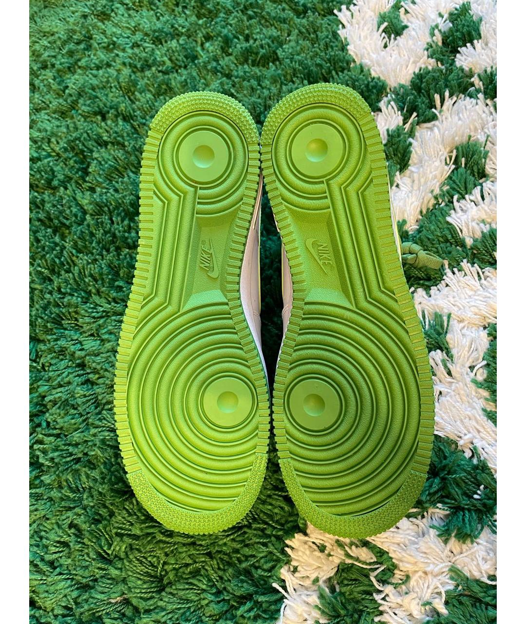 NIKE Белые кожаные низкие кроссовки / кеды, фото 4