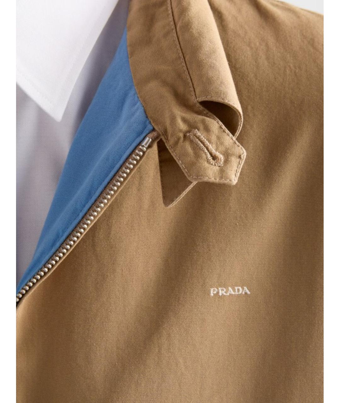 PRADA Коричневая хлопковая куртка, фото 4