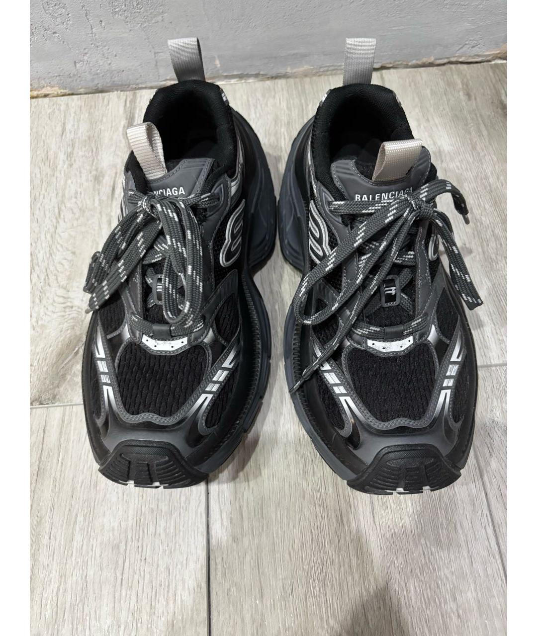 BALENCIAGA Черные низкие кроссовки / кеды, фото 2