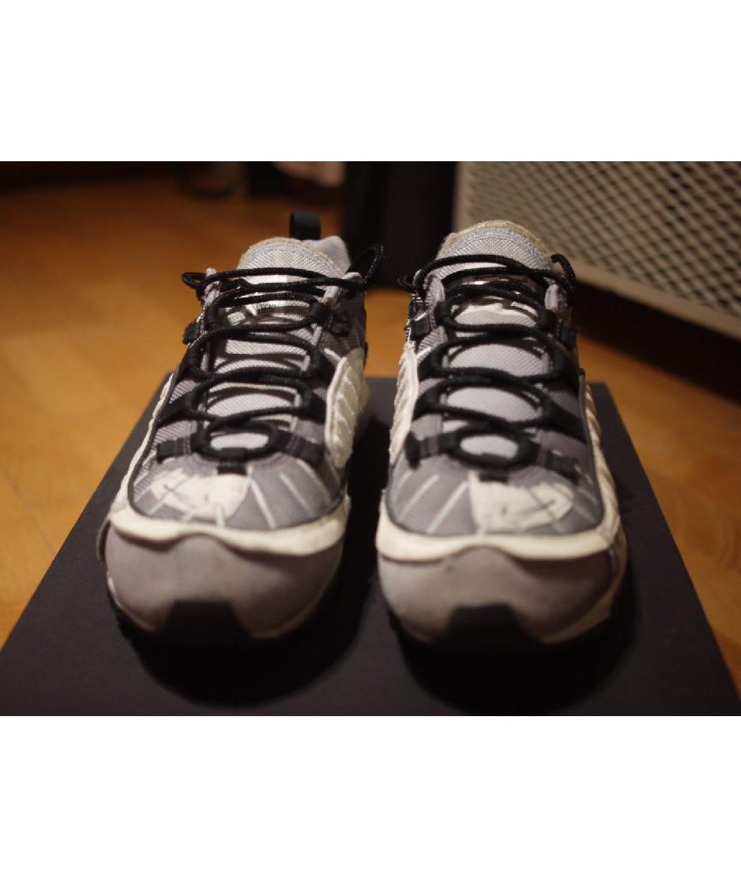 NIKE Серые замшевые низкие кроссовки / кеды, фото 3