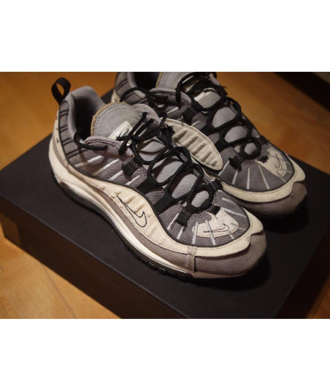 NIKE Серые замшевые низкие кроссовки / кеды, фото 5