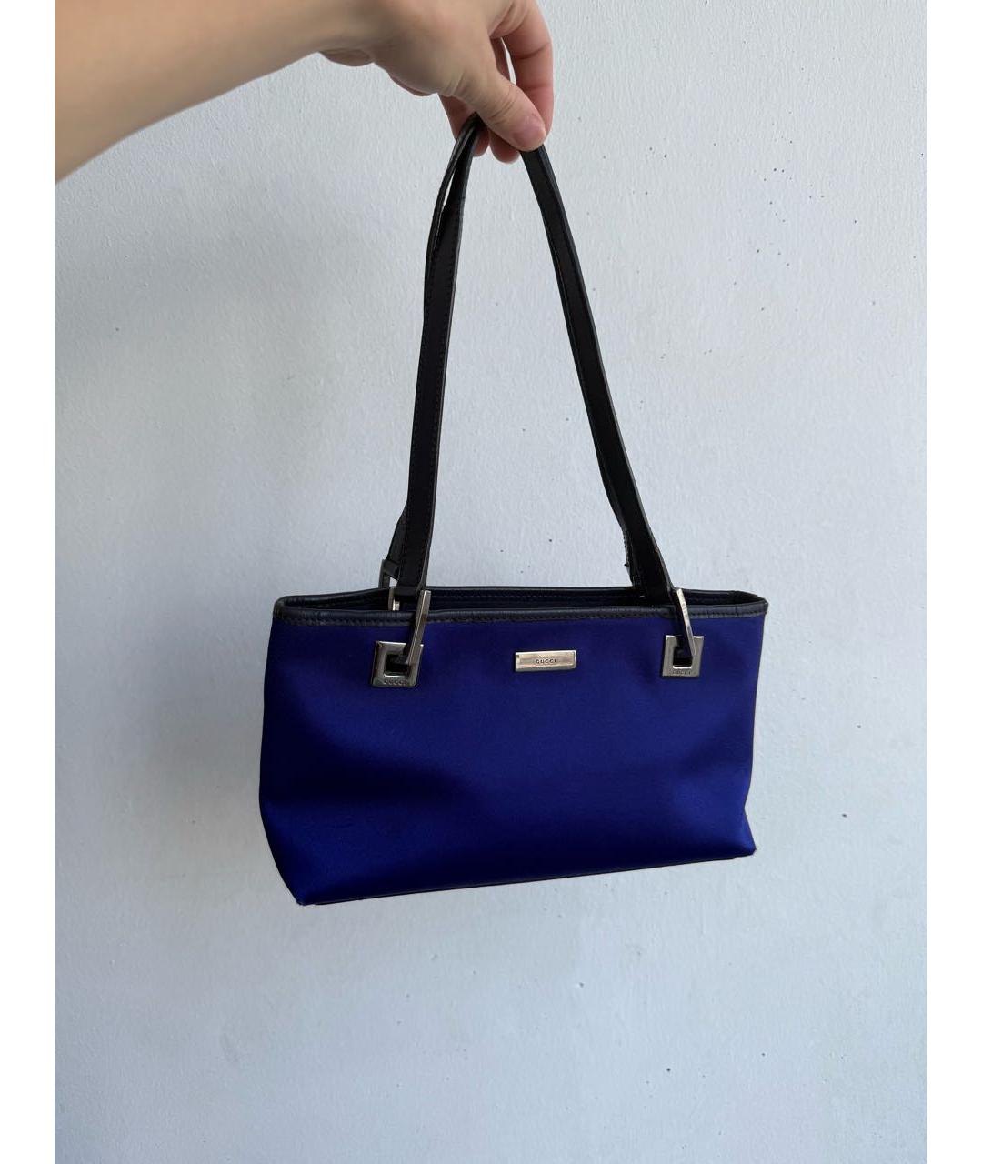 GUCCI Синяя сумка с короткими ручками, фото 9