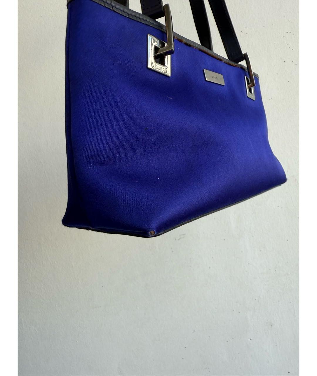 GUCCI Синяя сумка с короткими ручками, фото 5