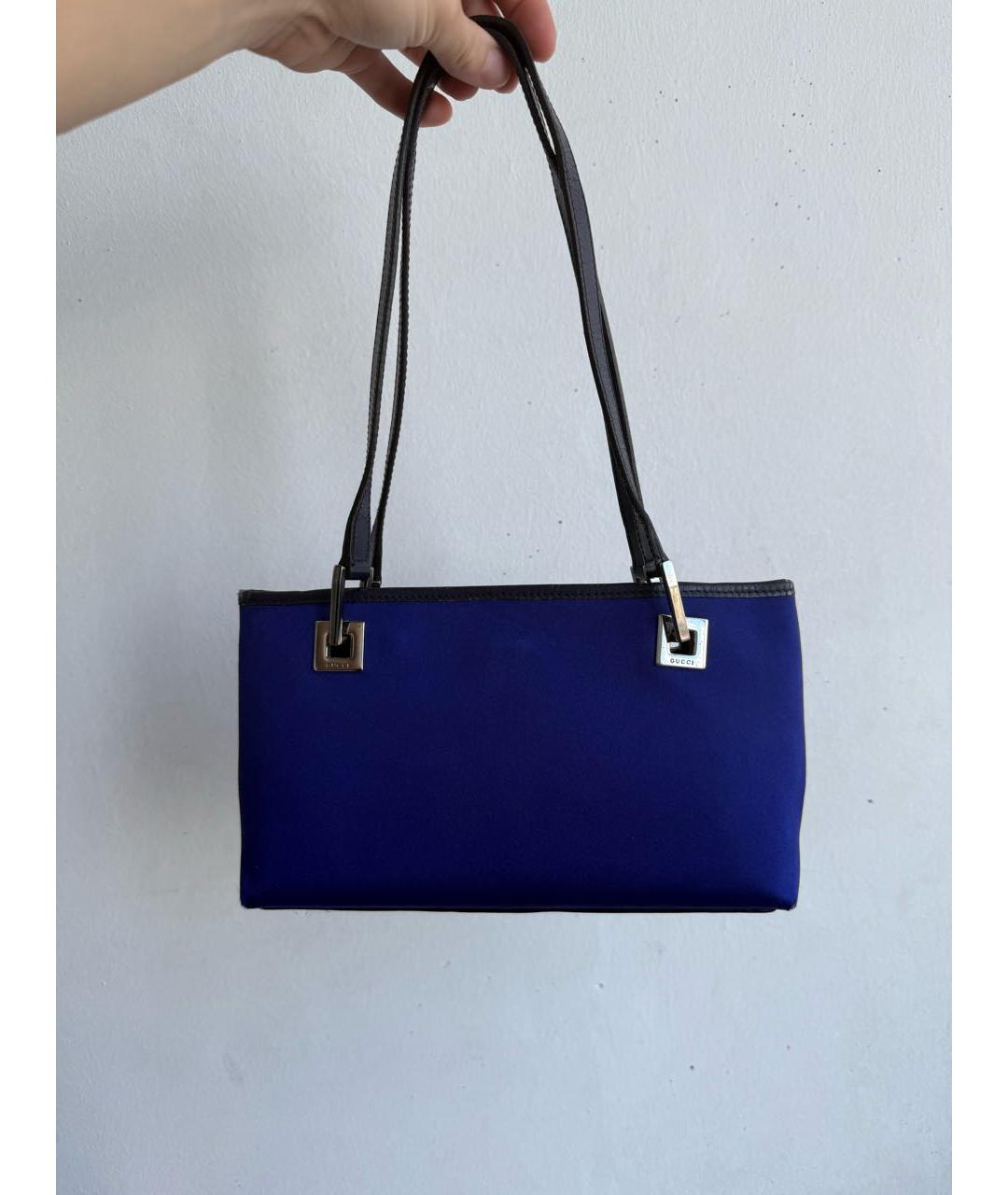 GUCCI Синяя сумка с короткими ручками, фото 8
