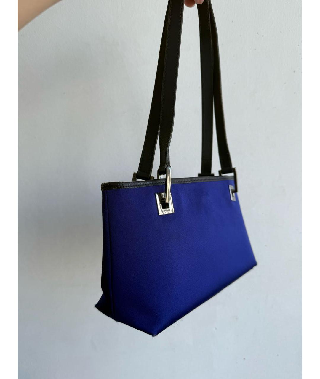 GUCCI Синяя сумка с короткими ручками, фото 3