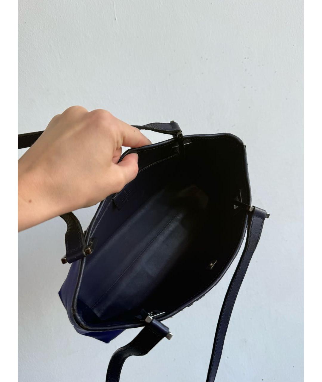 GUCCI Синяя сумка с короткими ручками, фото 6