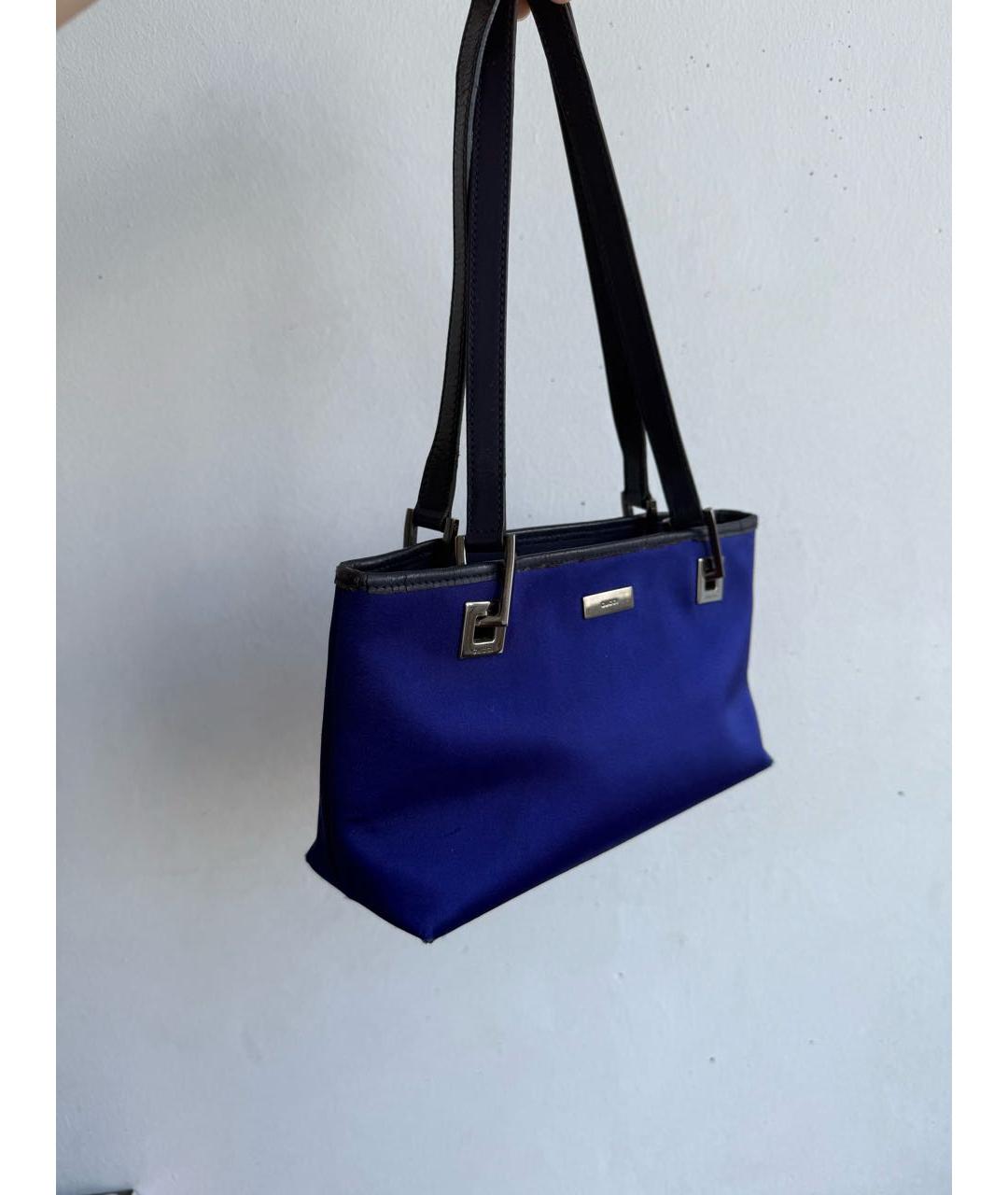 GUCCI Синяя сумка с короткими ручками, фото 2