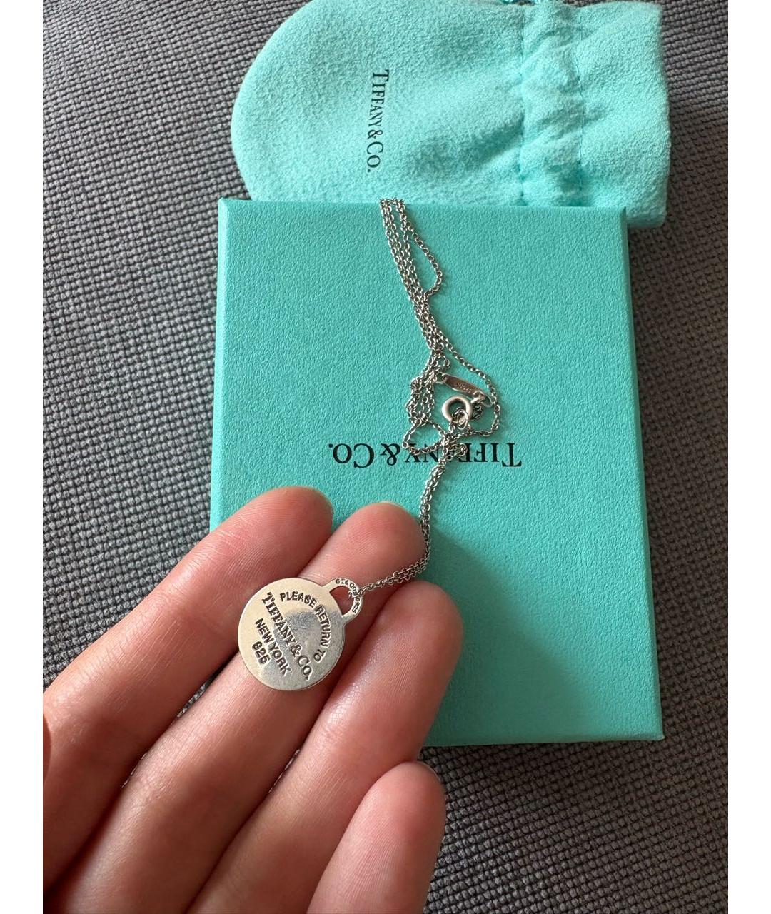TIFFANY&CO Серебряное серебряное колье, фото 4