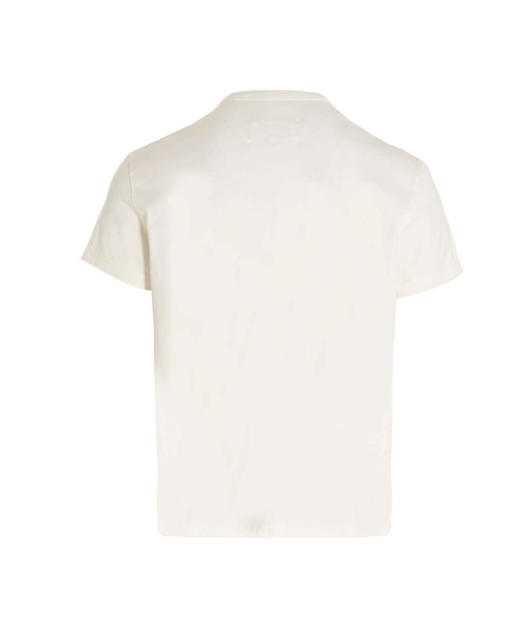 MAISON MARGIELA Белая хлопковая футболка, фото 2