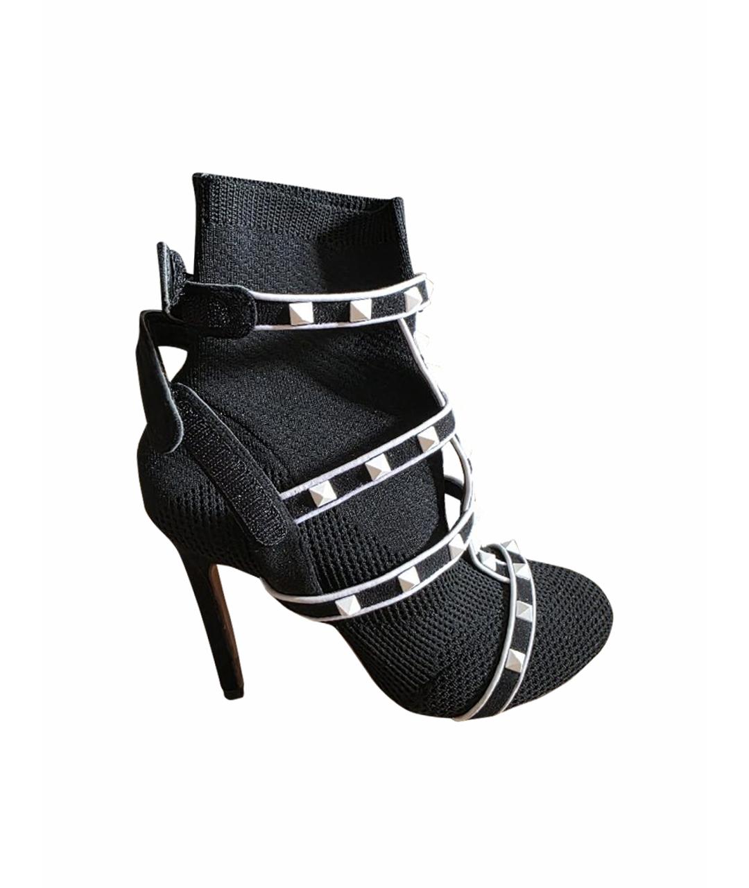 VALENTINO Черные неопреновые ботильоны, фото 1