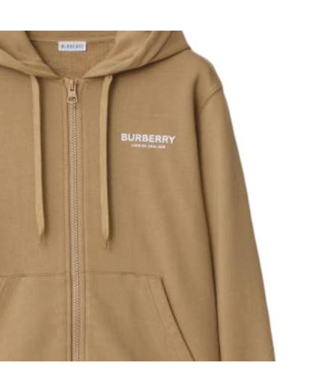 BURBERRY Бежевая хлопковая куртка, фото 2