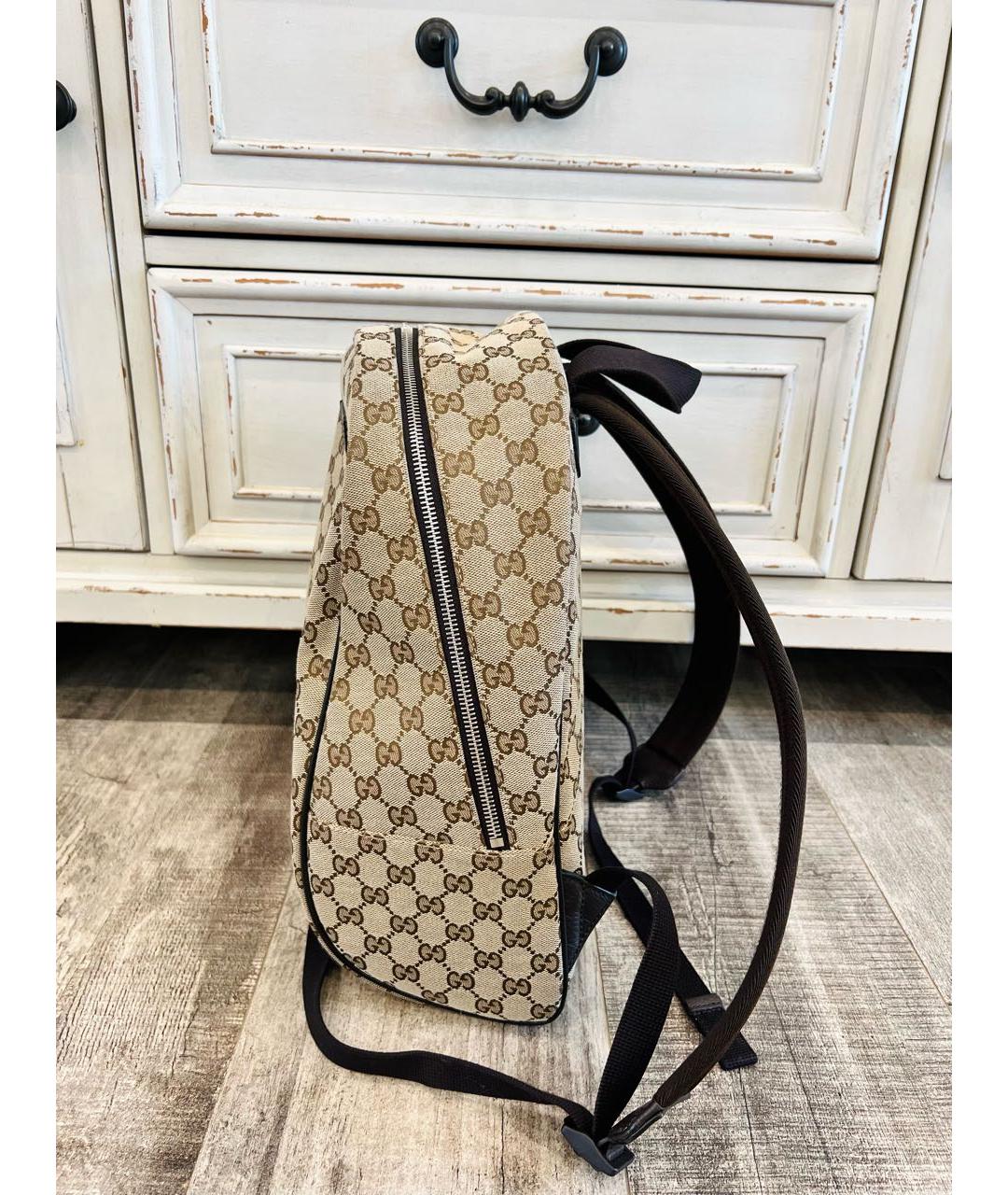 GUCCI Бежевый рюкзак, фото 3