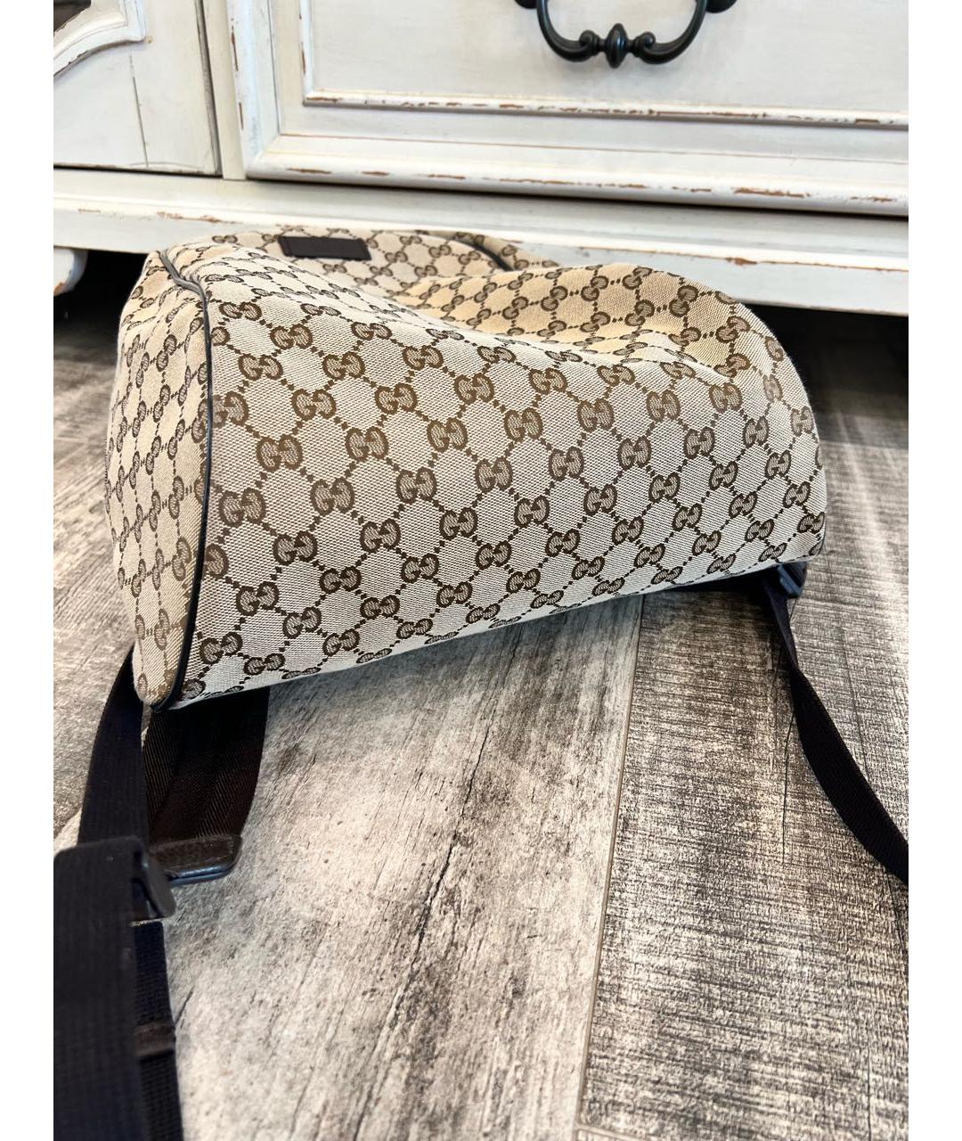 GUCCI Бежевый рюкзак, фото 4