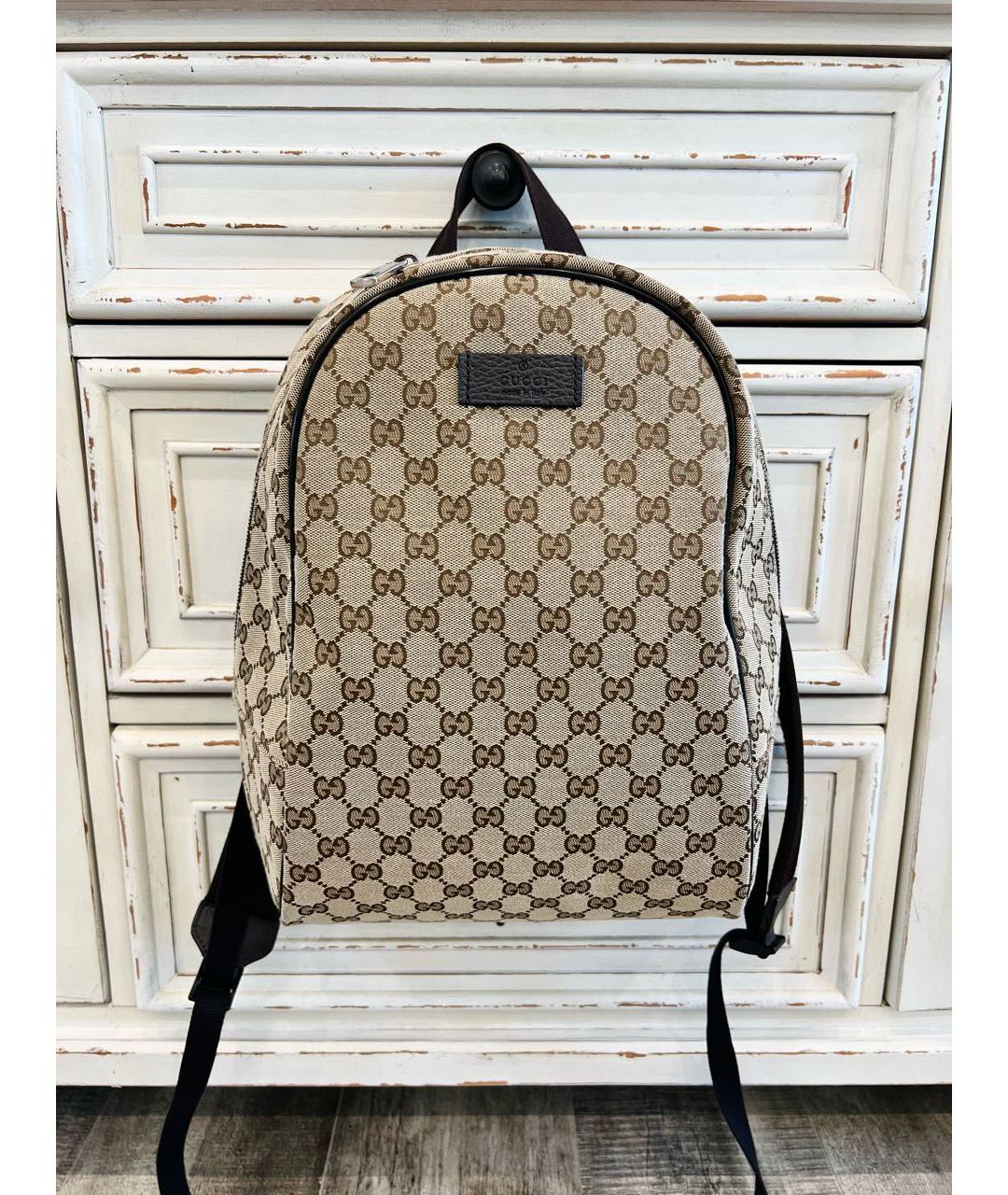GUCCI Бежевый рюкзак, фото 8