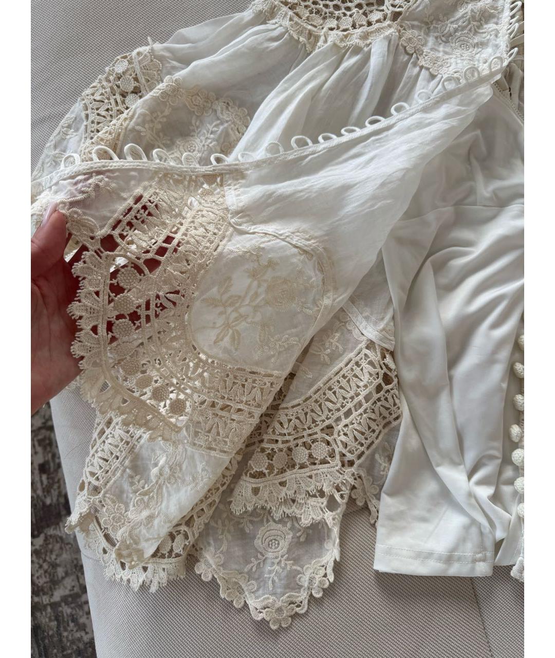 ZIMMERMANN Бежевая блузы, фото 3