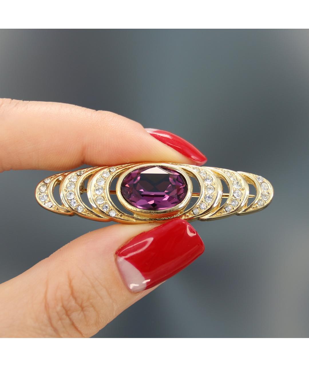 CHRISTIAN DIOR Золотая позолоченная булавка / брошь, фото 2