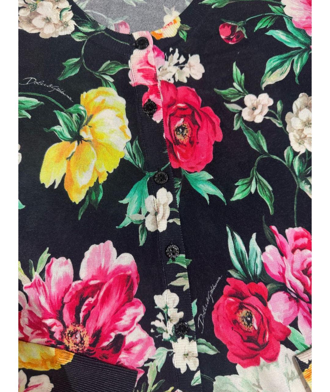 DOLCE&GABBANA Мульти шелковый кардиган, фото 4