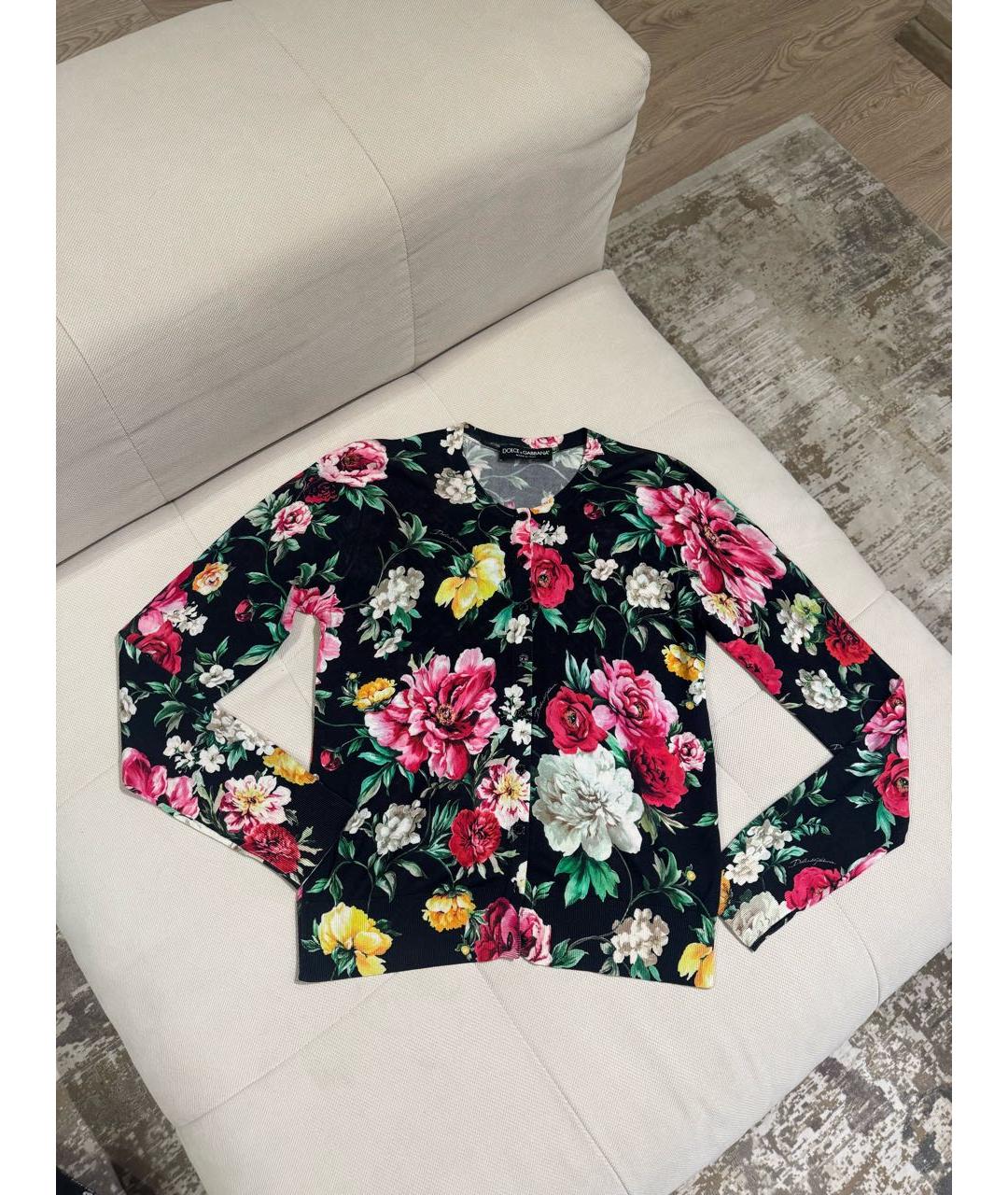 DOLCE&GABBANA Мульти шелковый кардиган, фото 8
