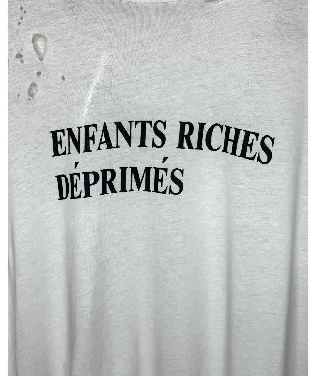 Enfants Riches Déprimés Белая хлопковая футболка, фото 3