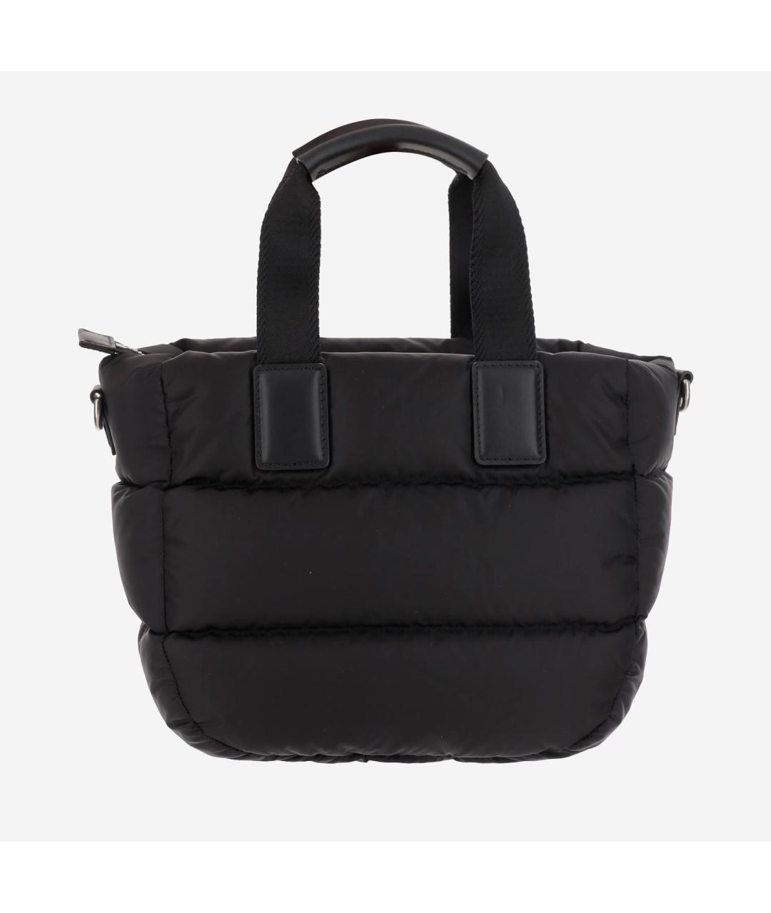 MONCLER Черная синтетическая сумка тоут, фото 3