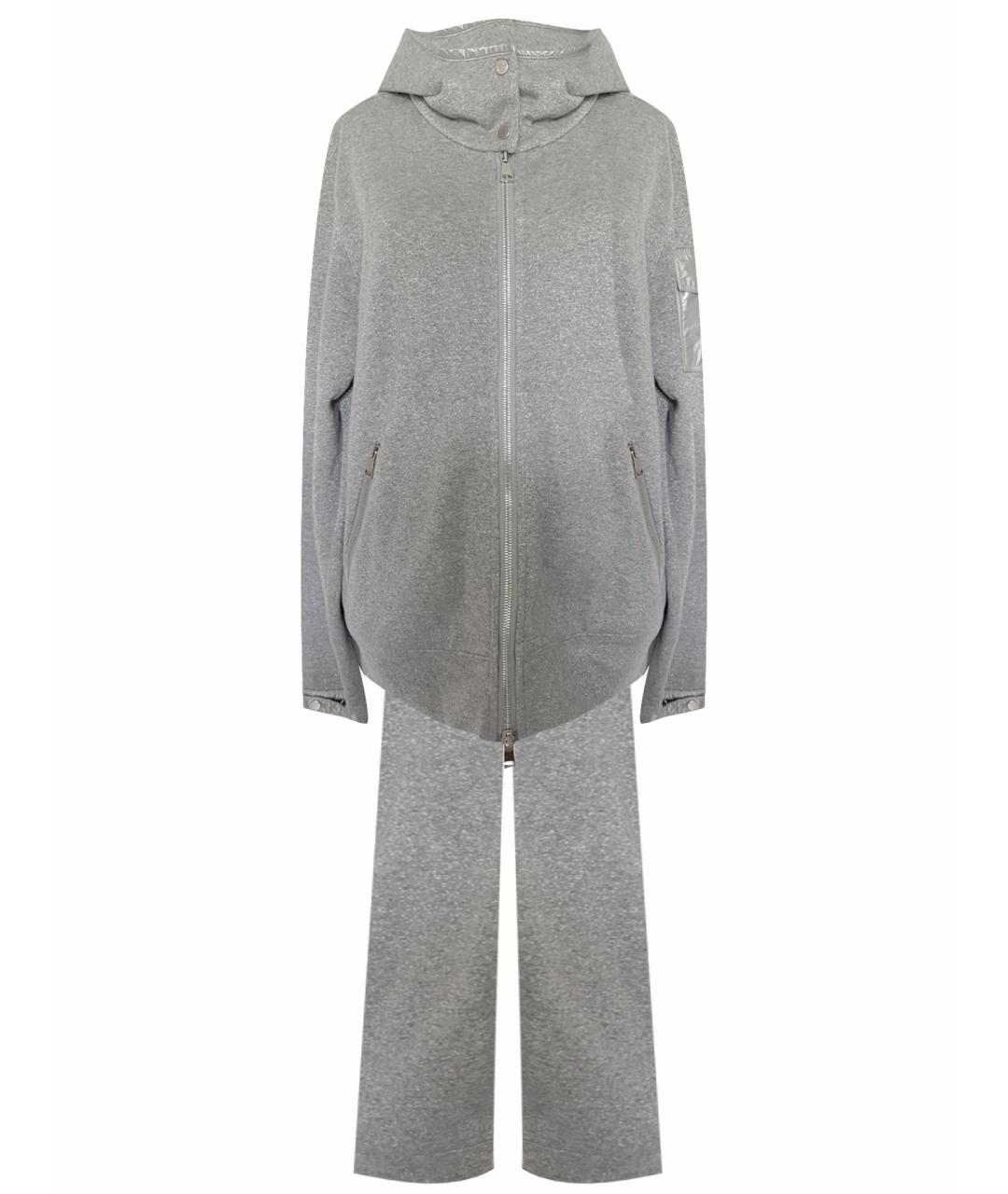 MONCLER Серый хлопковый спортивные костюмы, фото 11
