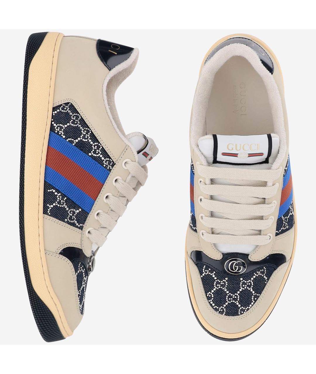 GUCCI Мульти текстильные кеды, фото 2