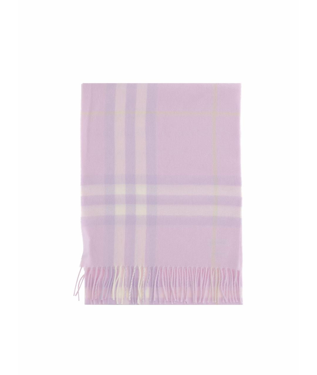 BURBERRY Розовый кашемировый шарф, фото 1