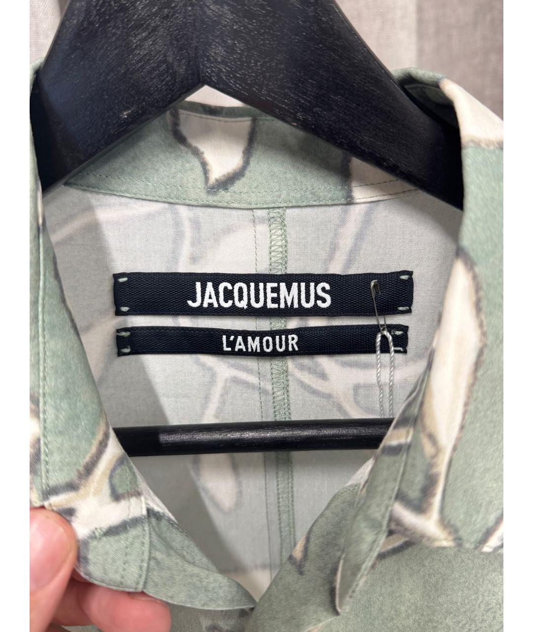 JACQUEMUS Голубая вискозная рубашка, фото 3