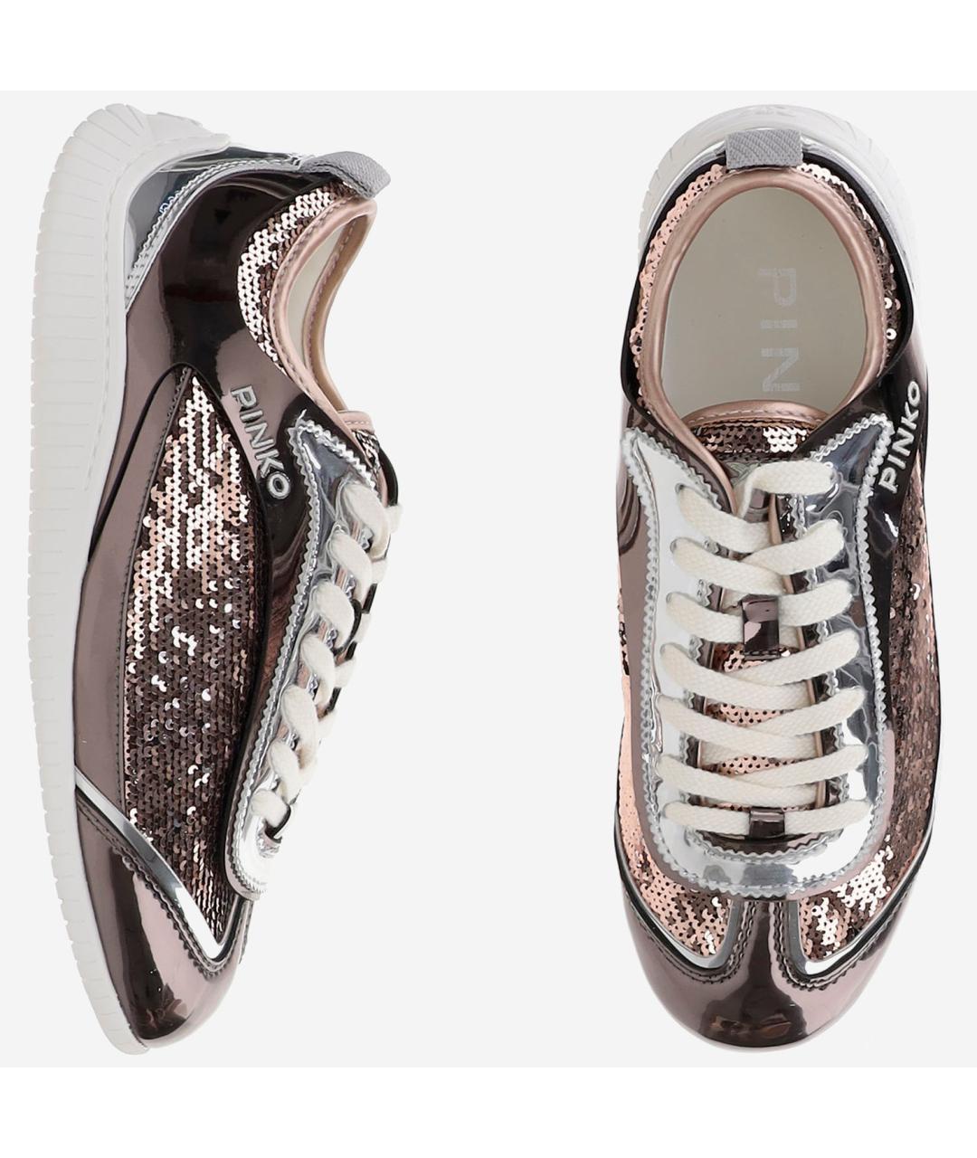PINKO Коричневые синтетические кроссовки, фото 2