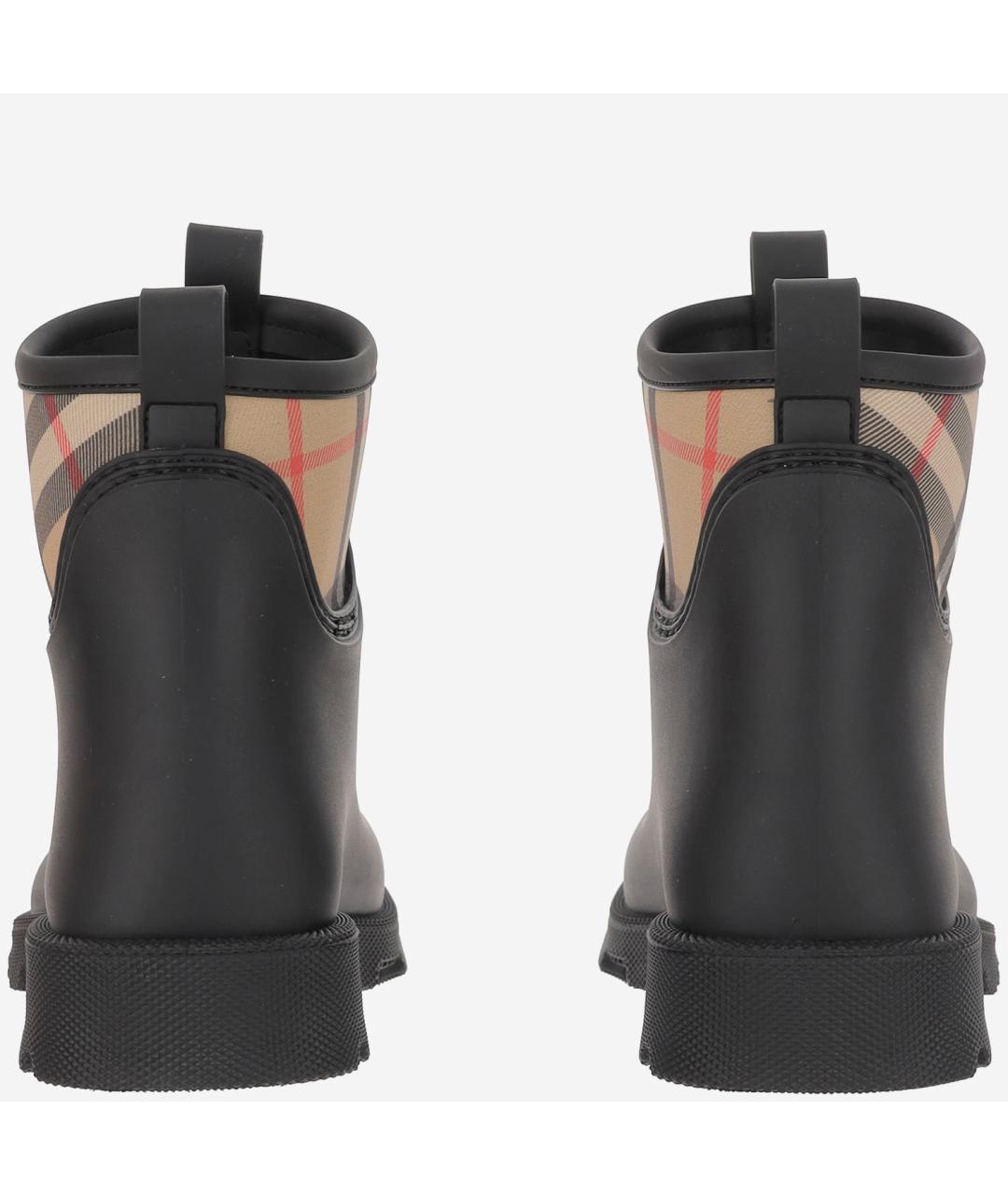 BURBERRY Черные резиновые полусапоги, фото 3