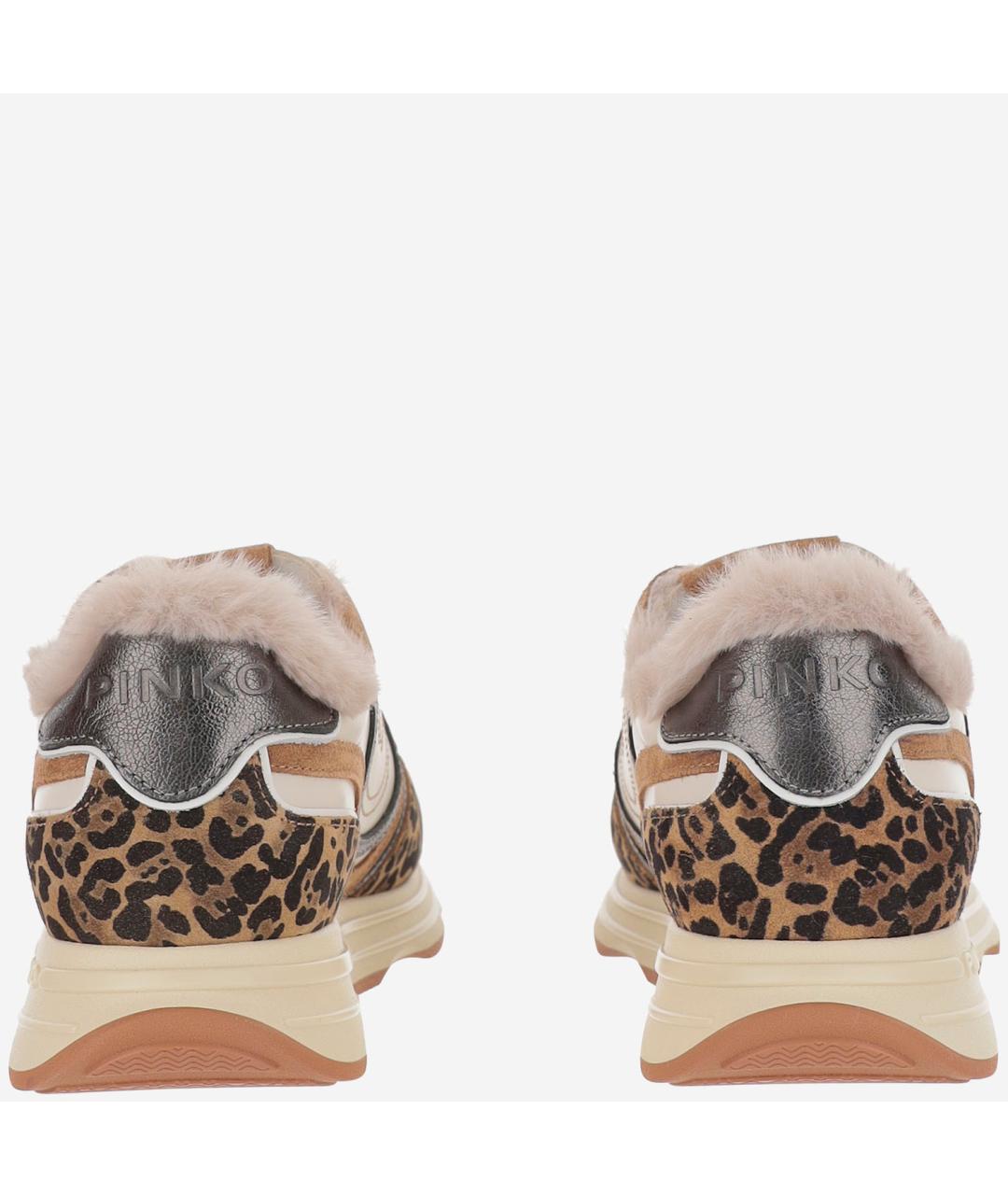 PINKO Мульти кожаные кроссовки, фото 4