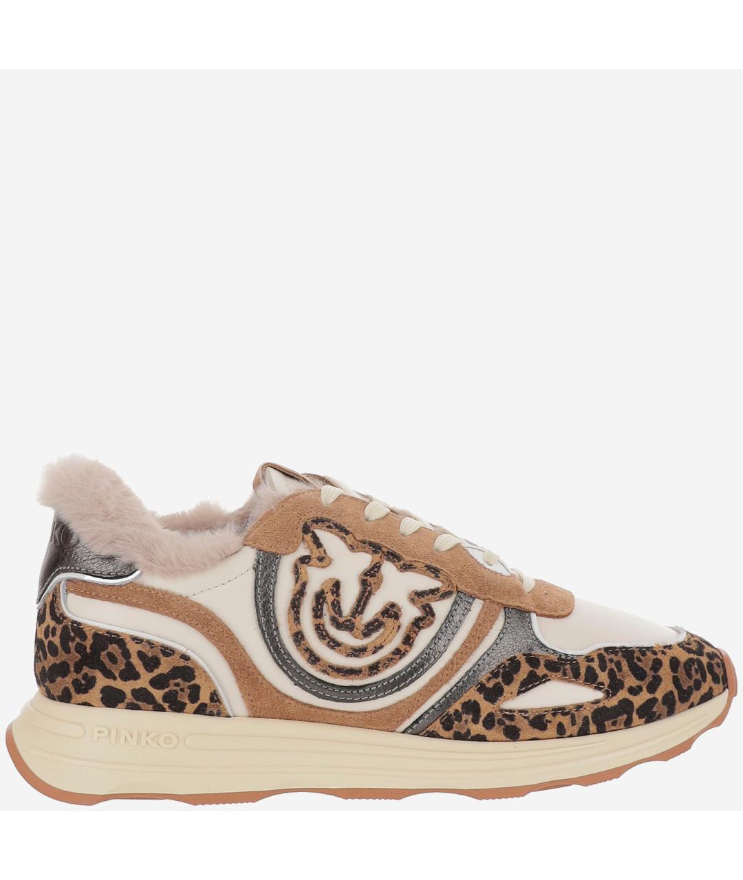 PINKO Мульти кожаные кроссовки, фото 6